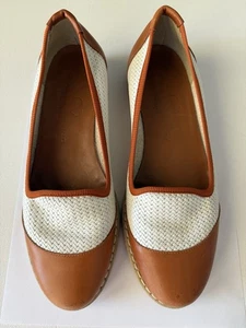 CASUCCIO Italy Damen Leder geflochten Slipper Flats braun beige Größe Eur 37 - Bild 1 von 9