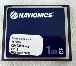 Navionics CF card British Columbia South East Alaska CF/13XG-2 - Picture 1 of 1