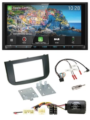 Kenwood Bluetooth Lenkrad 2DIN USB TMC DAB Navigation für Mitsubishi Colt 2008-2 - Bild 1 von 4