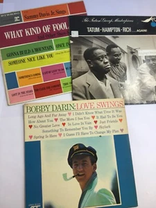 Vintage LP Vinyl Record Lot Sammy Davis Jr. Tatum Hampton Rich Bobby Darin - Foto 1 di 8