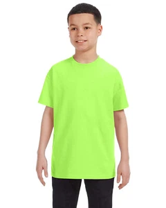 5 Pack Of Gildan G500B Youth Solid Heavy Cotton Tee Plain Blank Casual T-Shirt - Picture 1 of 51
