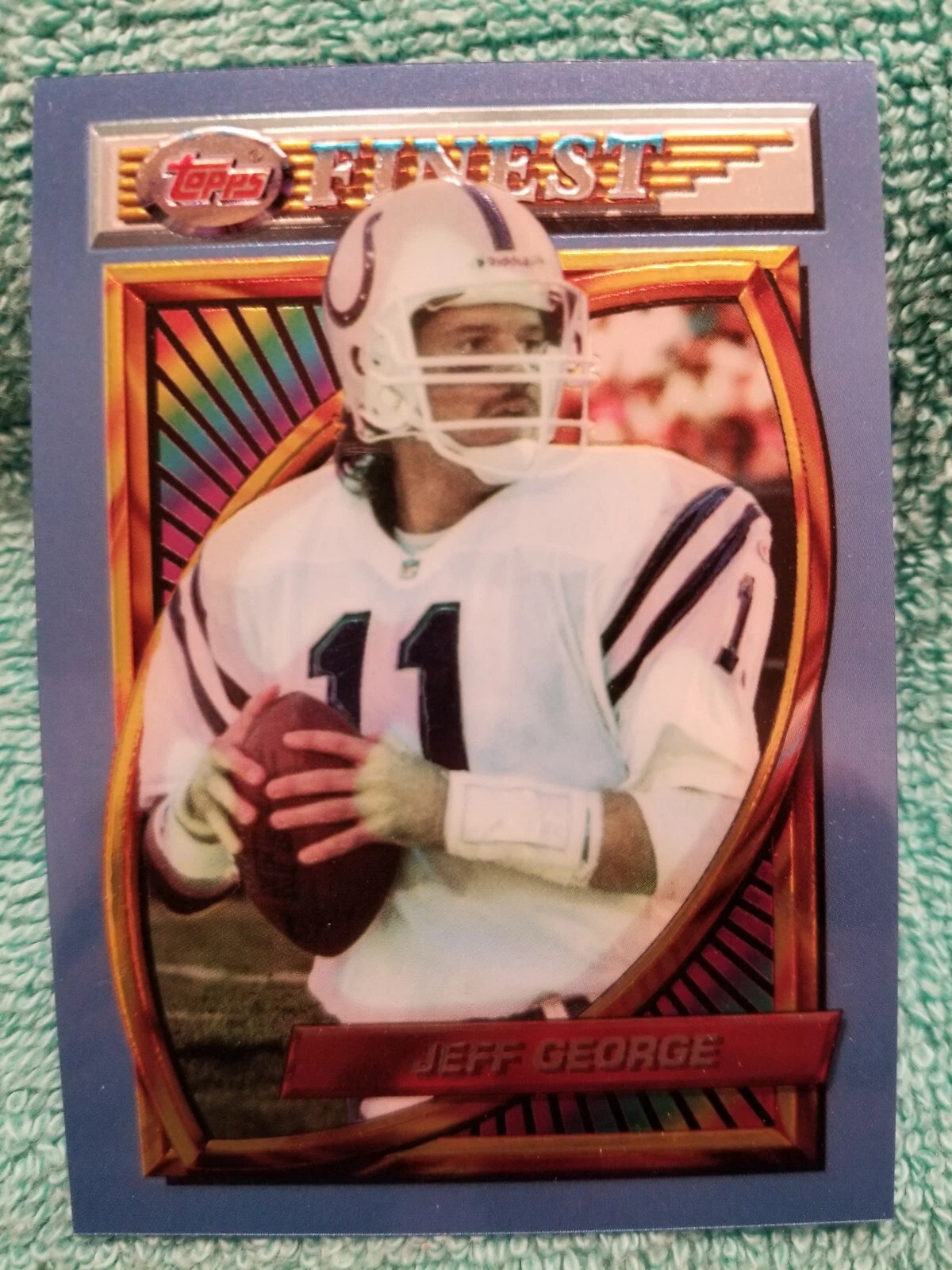 1994 TOPPS FINEST JEFF GEORGE #28 INDIANAPOLIS COLTS