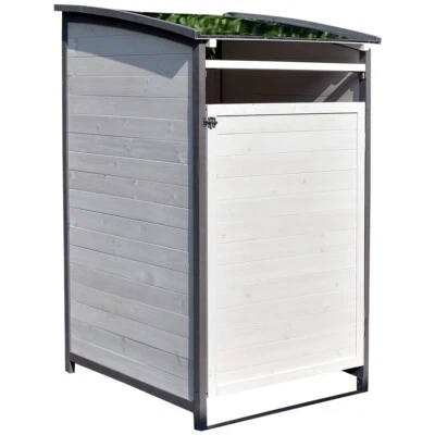 MUCOLA Revestimiento de cubo de basura caja individual 120 litros caja de cubo de basura madera cubo de basura ️