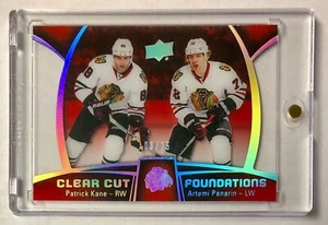 Fundaciones de corte transparente Patrick Kane & Artemi Panarin 2016-17 Upper Deck/25 - Imagen 1 de 1