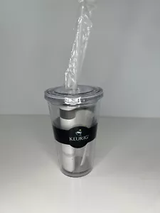Keurig Iced Brew Getränk Thermo Becher Top und Strohhalm NEU MIT ETIKETT - Bild 1 von 12