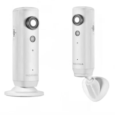 Insignia 720p Wi-Fi Camera Motion detection records 2-way audio NS-CH1IPC8 White - Image 1 of 4