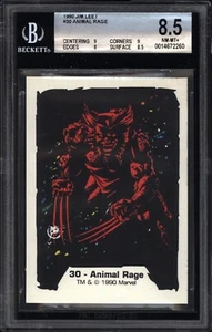 1990 Marvel Comic Images Jim Lee #30 WOLVERINE BGS 8.5 Nm-Mt+ Pop 2 X-Men Card - Picture 1 of 2