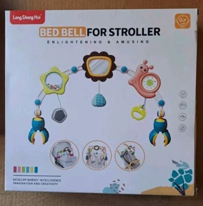 Baby Bed Bell for Stroller Arch Toy Sounds, Grab, Mirrors, Adjustable NEW - Picture 1 of 2