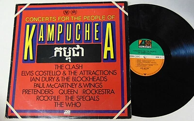 Concerts For Kampuchea 1981 Clash Paul McCartney Elvis Costello German Import LP Foto 1 de 4
