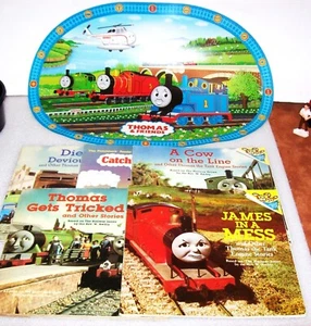 !990' s Era Thomas the Tank Engine 5 Soft Cover Books & Placemat - Picture 1 of 5