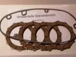 Simson Duo 4 discos de embrague + junta Hykomat KR51-1S acero - Imagen 1 de 1