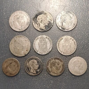 AUSTRIA HUNGRIA HUNGARY IMPERIO AUSTRO-HUNGARO FRANZ JOSEPH I LOTE 10 MONEDAS - Picture 1 of 2