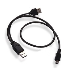 Durable Usb 2.0 A To Y Usb 2.0 Male To Micro B Power Data Cable Black
