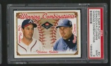 2001 FLEER PLATINUM RC WINNING COMBINATIONS #21 GREG MADDUX/CLEMENS PSA 9 MINT #