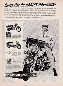 1964 Harley Davidson Motorcycle Ad 1/3/2025h - Picture 1 of 1
