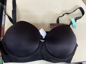 Maidenform Womens 34B Push Up Underwire Padded Black - Picture 1 of 2