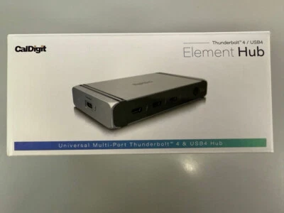 CalDigit TBT4 Element Hub USB+Thunderbolt Dock w/ Power Cord | Tested Working - Image 1 of 3
