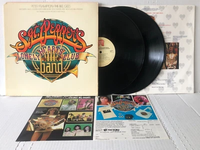 Bee Gees SGT PEPPER'S LONELY HEARTS CLUB BAND 1978 RSO 2 lp + inserts VG+ - Image 1 of 4