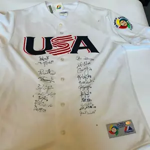 RARE 2006 Team USA WBC Team Signed Jersey David Price Jake Arrieta 22 Sigs SGC - Picture 1 of 10