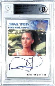 2018 Star Trek Heroes & Villans VANESSA WILLIAMS Arandis Tarjeta firmada BAS Slabbed - Imagen 1 de 3