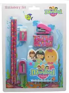 Stationery Colourful Cute Mermaid Set for Back to School Kids Pencil Set NEW - Picture 1 of 1