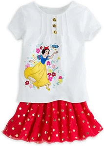 Disney Store Snow White Skirt Set for Girls Size 5/6 - Picture 1 of 5