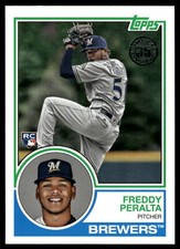 2018 Topps Update Freddy Peralta #83-49 Rookie Card (RC) 1983 Anniversary