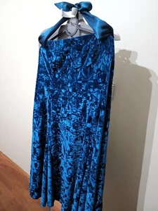 Woman's Plus Size Teal Dress, Crushed Velvet Look! Size 16 - Picture 1 of 3