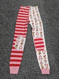 Hanna Andersson girls 130 8 Grinch Pajama Bottoms Pants Christmas Mix It pink - Picture 1 of 5