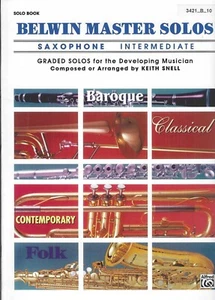 Solo Music Book Belwin Master Solos Saxophone Intermediate - Picture 1 of 2