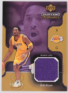 2002-03 UPPER DECK OVATION KOBE BRYANT LA LAKERS JERSEY WARM-UPS GOLD #/100 - Picture 1 of 2