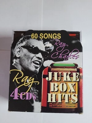 RAY CHARLES JUKE BOX HITS 4 CD SET 60 SONGS 2006 PLAYS PERFECT FREE S&H  - Image 1 of 4