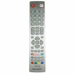 New Original SHW/RMC/0121 For Sharp Aquos HD LED TV Remote Control Freeview Play - Foto 1 di 2