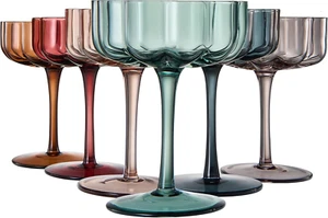 Blume Vintage gewelltes Glas Coupes Martini, Champagner & Cocktail Coupes - 6er Set - Bild 1 von 8
