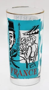 Vintage 1950s Libbey Cities Of The World Tumbler/Drinking Glass-France - Picture 1 of 2