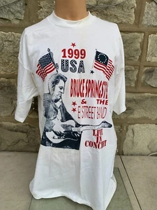 Bruce Springsteen & The E street Band VTG 1999 Concert T-Shirt X-Large Ripped - Picture 1 of 10