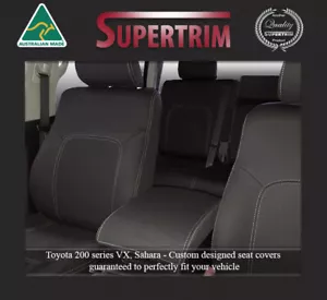 Funda de asiento delantero de neopreno premium apta para Toyota Landcruiser 200 VX Sahara 2007-15 - Imagen 1 de 11