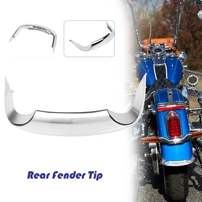 Rear Fender Tip Trim For Harley Heritage Softail Classic Fat Boy Deluxe 2009-17 Foto 1 de 4