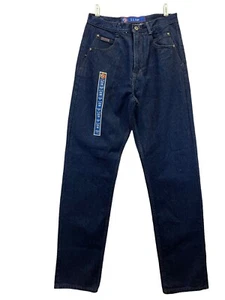 90s Vintage Western High Rise Posted Jeans 32 Waist Size 12 Slim Inseam 34 NWT - Picture 1 of 12