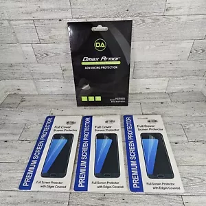 lot of 4 screen protector for samsung galaxy s8 plus and Samsung Kids Galaxy Tab - Picture 1 of 6