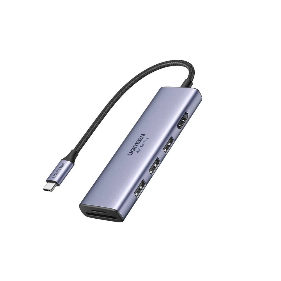 Ugreen 6-in-1 Type C to HDMI +USB 3.0*3 + SD/TF Converter - Image 1 of 1