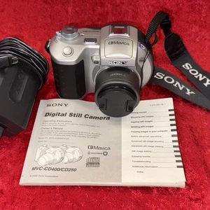 Sony MVC CD250 2MP CD Mavica Digital Camera 6x Optical Zoom Works Adapter Manual - Picture 1 of 16