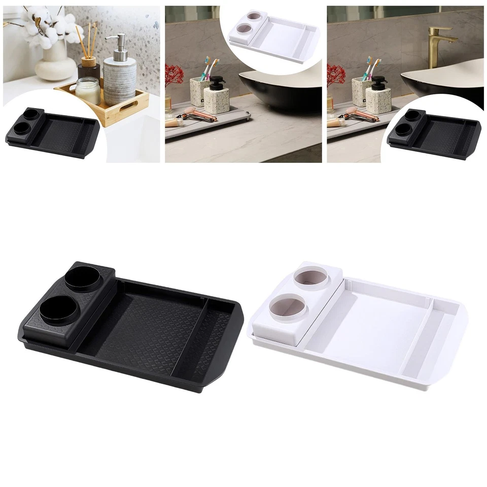 Vanity Tray Modern Multifunctional Storage Tray for Hotel Dresser Restaurant - Image 1 of 1