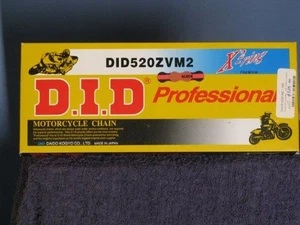 D.I.D. 520ZVMX X 120B 520 ZVMX Specialty Series Chain 120 Links Black - Picture 1 of 1