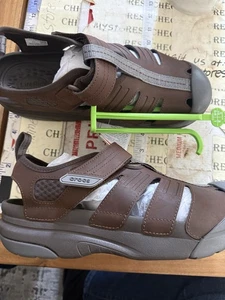 Neu Crocs Yukon Fisherman Sandalen 209825-206 Fliegenfischen Fluss für Herren Größe 10 - Bild 1 von 15