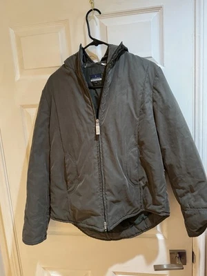 TRUSSARDI JEANS Casual Jackets Grey Sz 42 with Hood Sporty, Casual, Very Warm. - Image 1 of 4