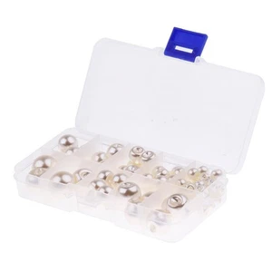 79 Buttons 6 Sizes Mother-of-pearl Decorative Buttons - Picture 1 of 7