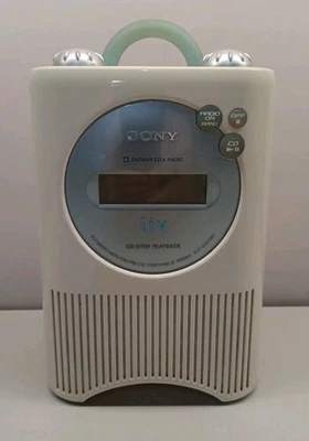 Sony ICF-CD73V CD AM FM Weather Shower Clock Radio with CD-R and CD-RW Playback - Image 1 of 4