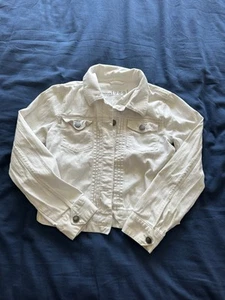 GAP kids 1969 white denim jacket size large 10-12 EUC - Picture 1 of 7