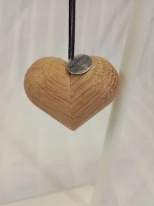 Architect Made by Nikolaj Klitgaard Heart Christmas Decoration Wood 5x6cm - Picture 1 of 8